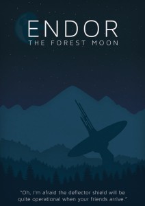 Star Wars - Endor - plakat