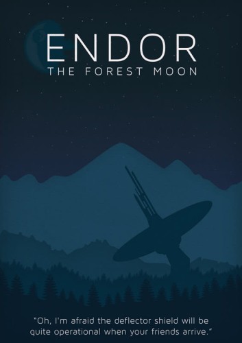 Star Wars - Endor - plakat
