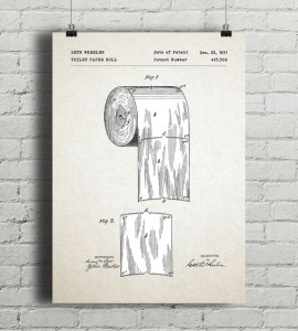 Rolka papieru - patent - plakat
