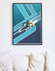 Retro Alpine Ski - plakat