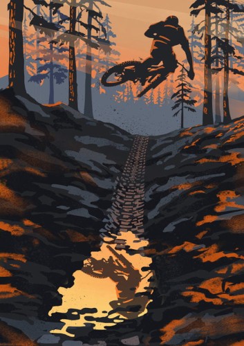 Mountain Biker - plakat
