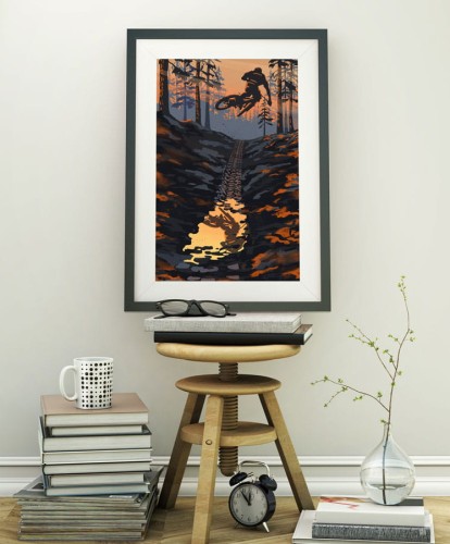 Mountain Biker - plakat