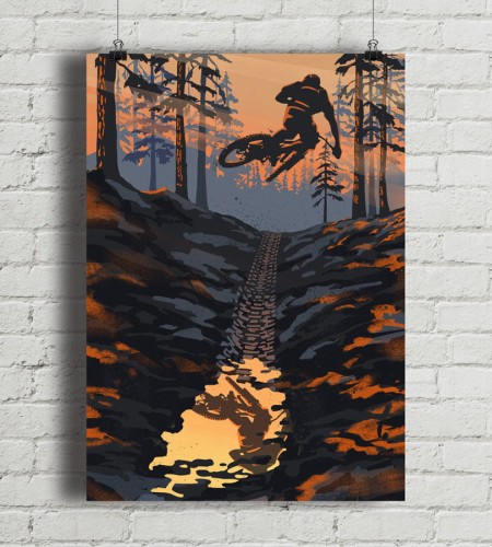 Mountain Biker - plakat