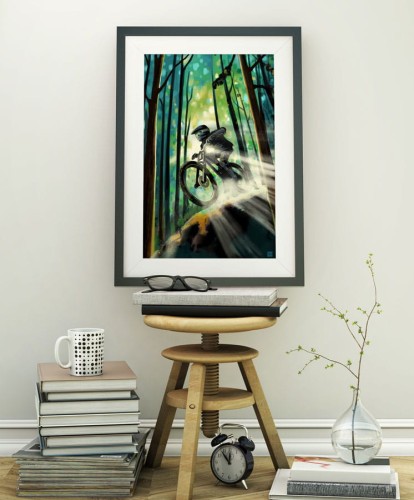 Forest Biker - plakat