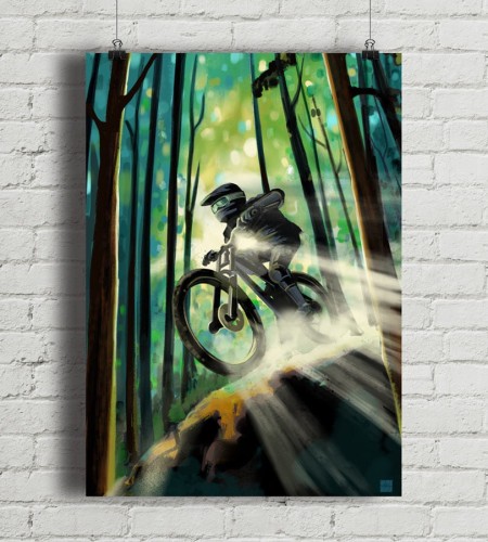 Forest Biker - plakat