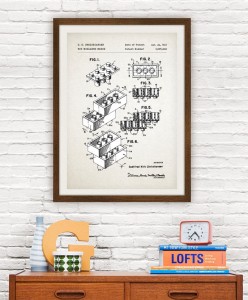 Klocki - patent - plakat