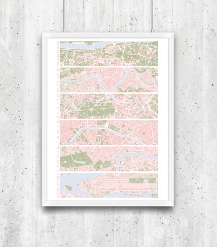 Plakat - Six Cities - Warszawa SET