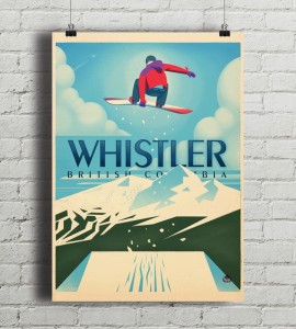 Whistler - Snowboard Booter - plakat
