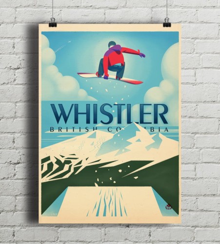 Whistler - Snowboard Booter - plakat