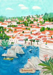 Chorwacja Dubrownik - plakat