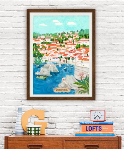 Chorwacja Dubrownik - plakat