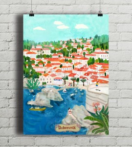 Chorwacja Dubrownik - plakat