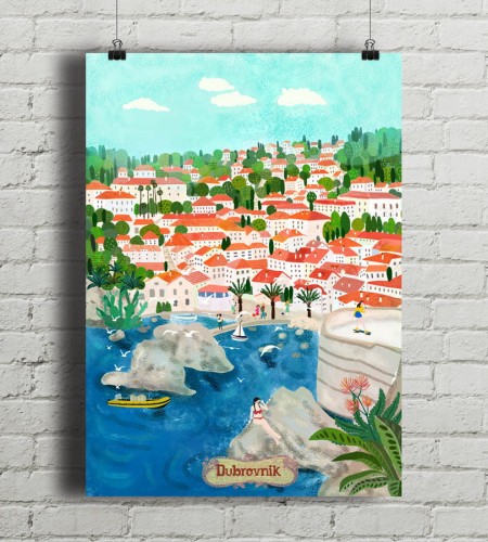 Chorwacja Dubrownik - plakat