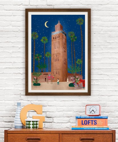 Maroko Marrakesz - plakat