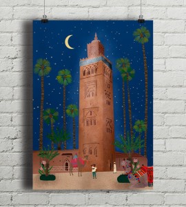 Maroko Marrakesz - plakat