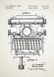 Maszyna Do Pisania patent - plakat