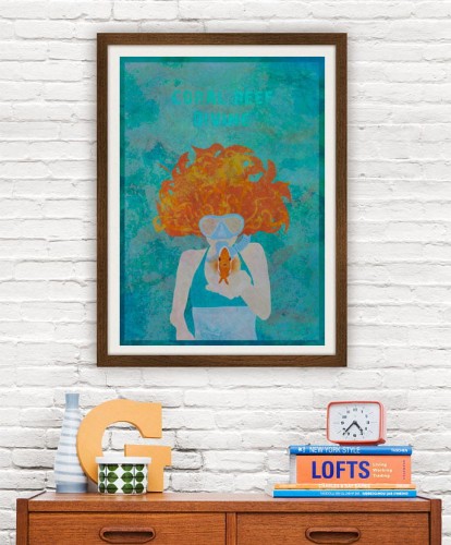 Coral Reef Diving - plakat