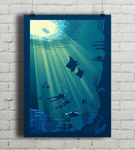 Scuba Diving - plakat
