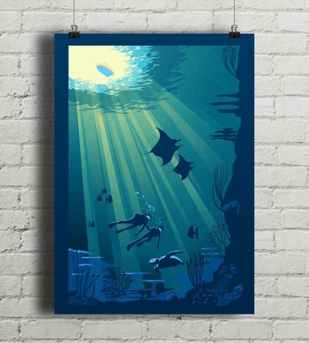 Scuba Diving - plakat