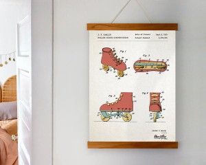 Rolki - patent- plakat