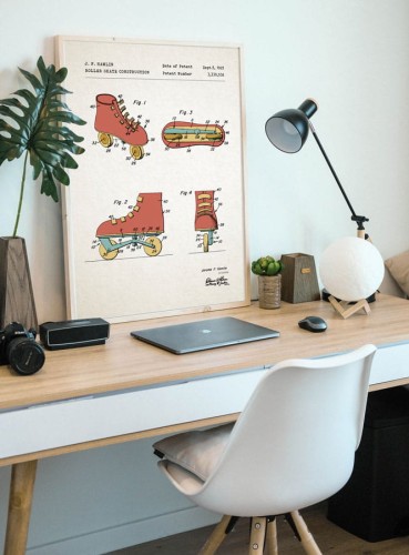 Rolki - patent- plakat
