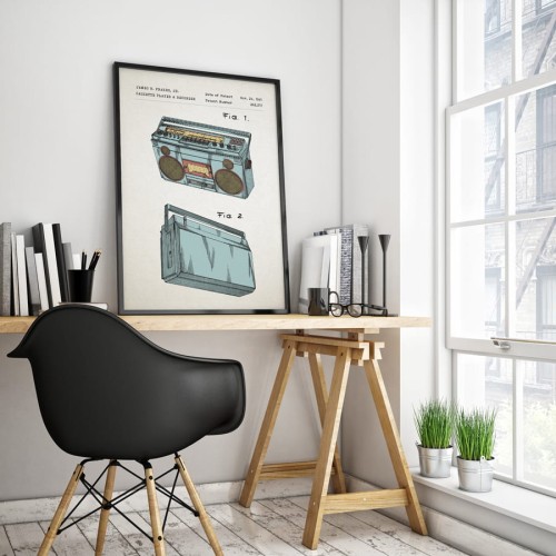 Magnetofon - patent- plakat