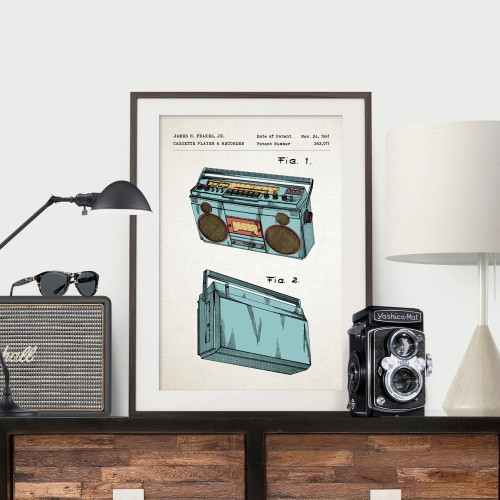 Magnetofon - patent- plakat