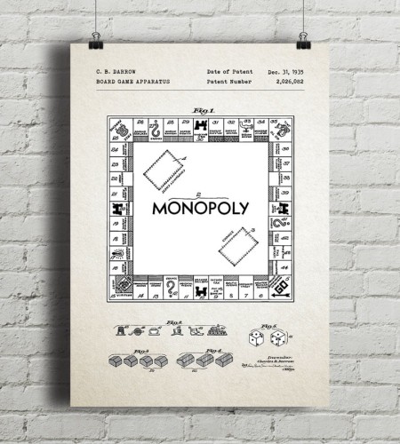 Monopoly - patent- plakat