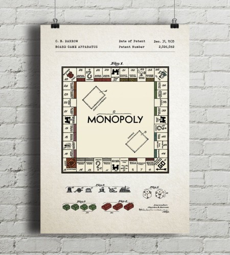 Monopoly - patent- plakat