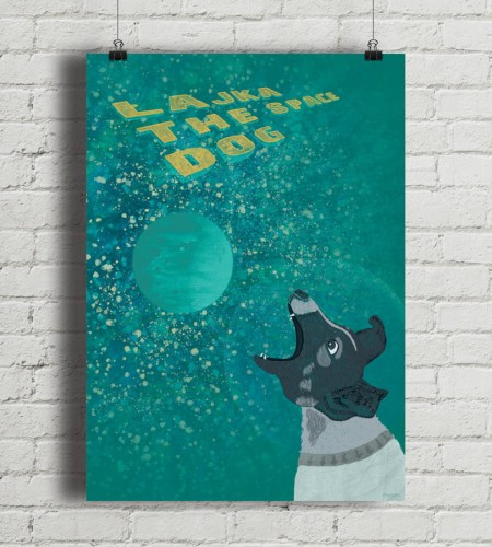 Łajka - plakat
