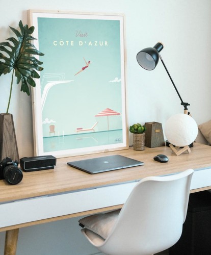 Lazurowe Wybrzeże Francja - Côte d'Azur - plakat na biurku