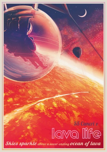 55 Cancri e - plakat