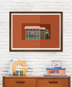 Serial Przyjaciele / Friends - plakat Central Perk
