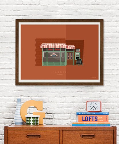 Serial Przyjaciele / Friends - plakat Central Perk
