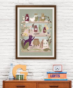 Herbal Healers Shelf - plakat