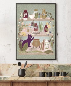 Herbal Healers Shelf - plakat