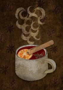 Grzane wino - plakat