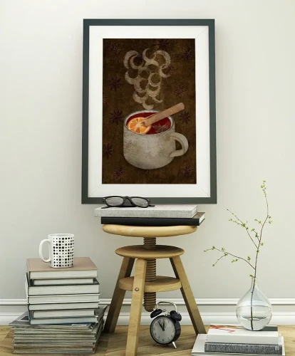 Grzane wino - plakat