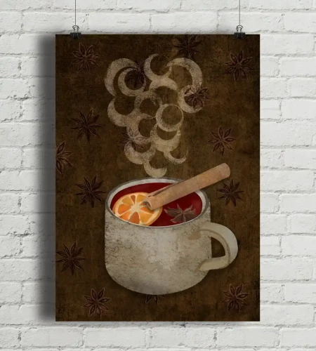 Grzane wino - plakat