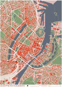 Copenhagen - plan miasta