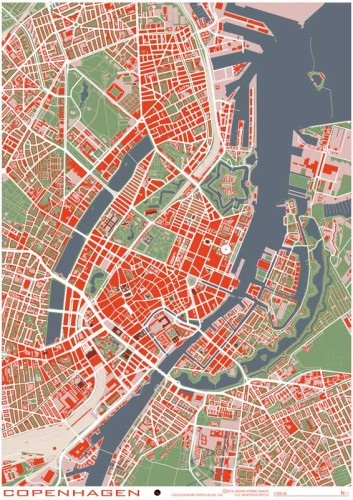 Copenhagen - plan miasta