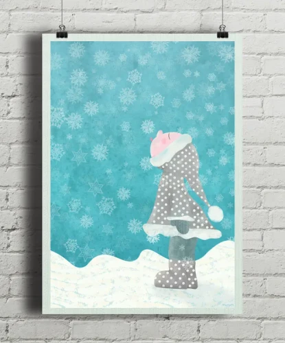 Pierwszy śnieg - plakat
