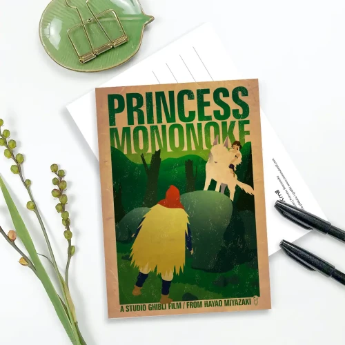 Księżniczka Mononoke - kartka