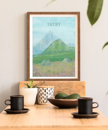 Tatry - aranżacja plakatu