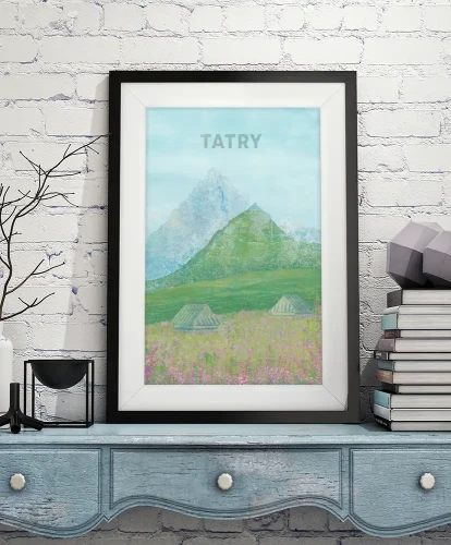 Tatry - aranżacja plakatu