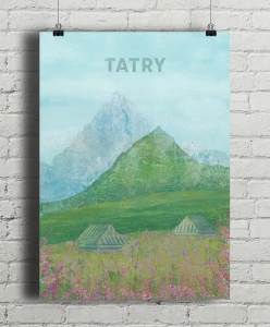 Tatry - aranżacja plakatu