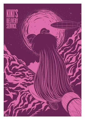 Podniebna poczta Kiki / Kiki's Delivery Service - plakat