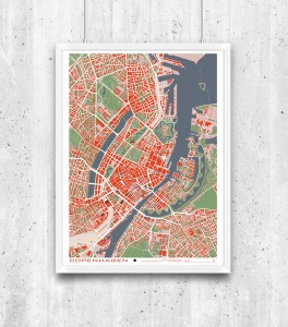 Copenhagen - plan miasta
