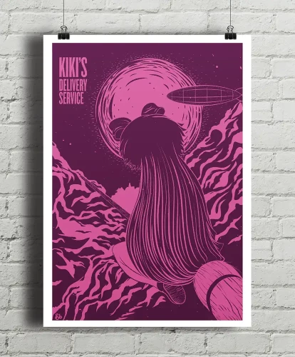 Podniebna poczta Kiki / Kiki's Delivery Service - aranżacja plakatu