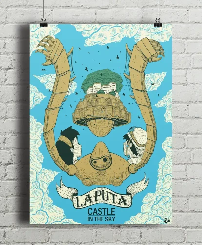 Laputa: podniebny zamek / Laputa: Castle In The Sky - aranżacja plakatu
